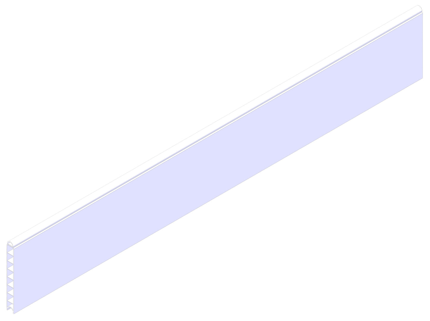 PVC panel - 1680 mm (stranski element)
