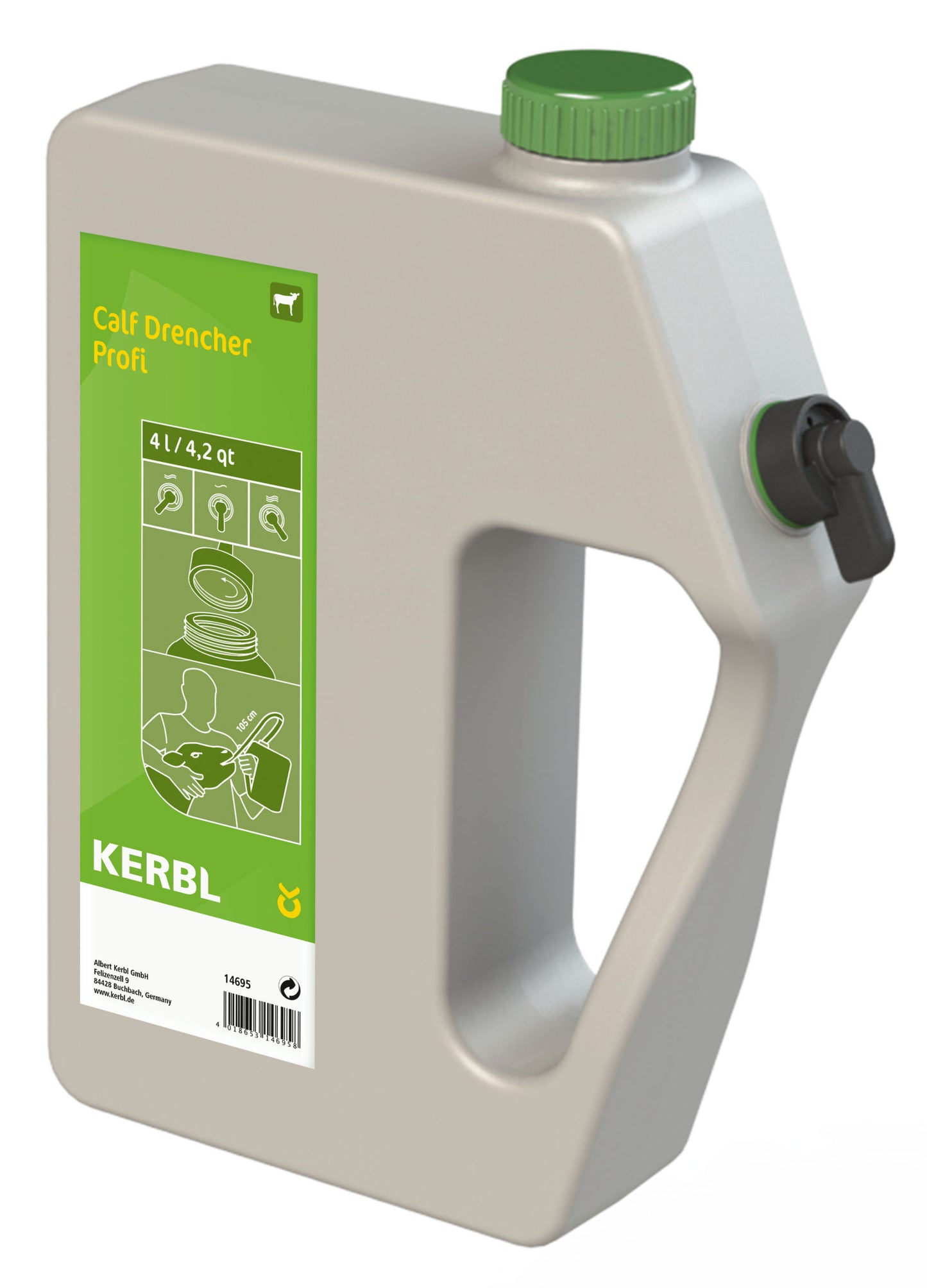 DRENC za teleta Profi fleksibilen 105cm - 4l