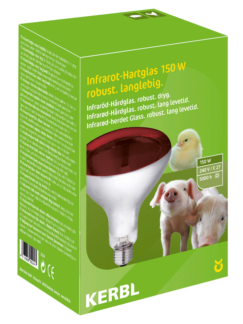 ŽARNICA IR kaljeno steklo - 150W E-F