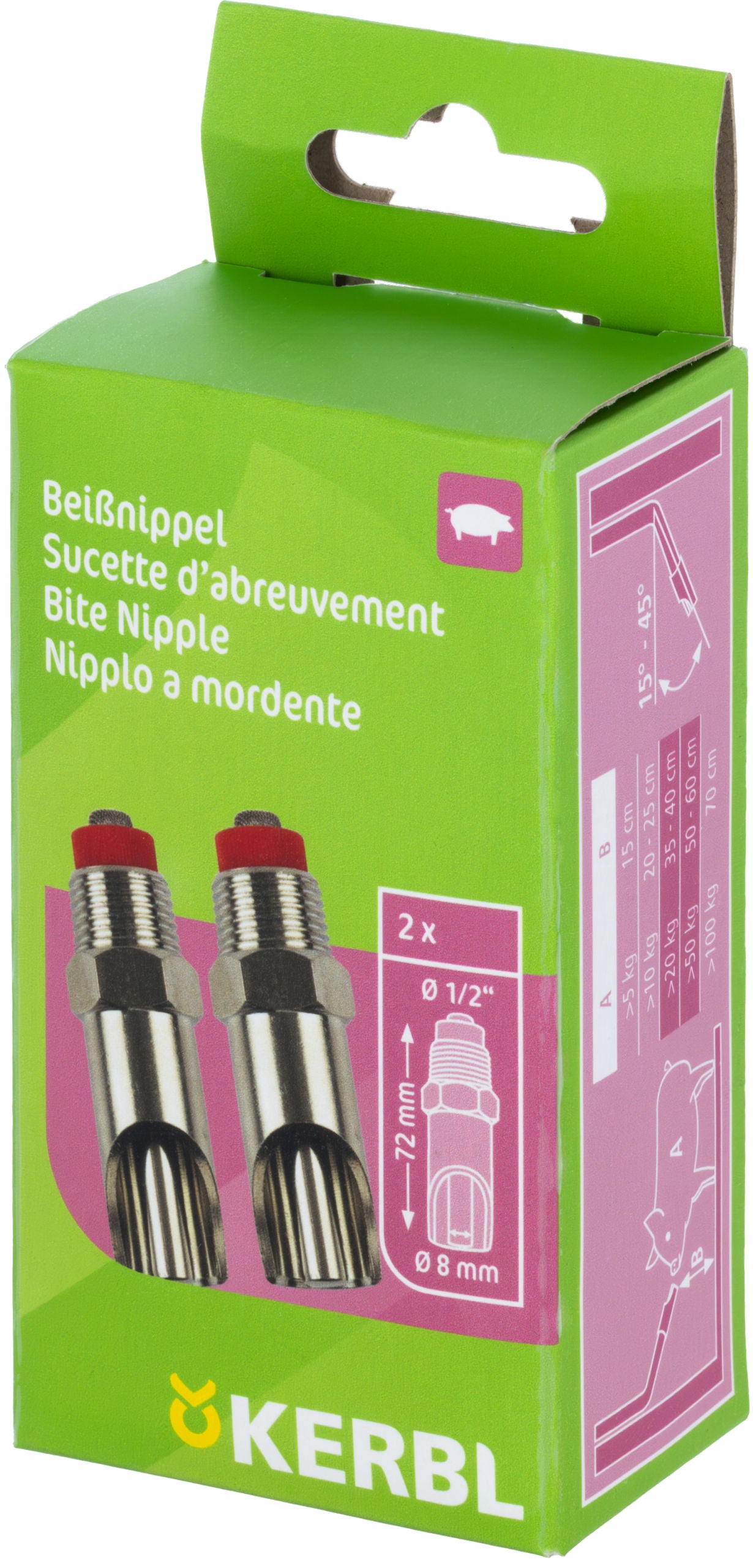 SESALNIK za prašice 1/2" inox (2kos/blister)