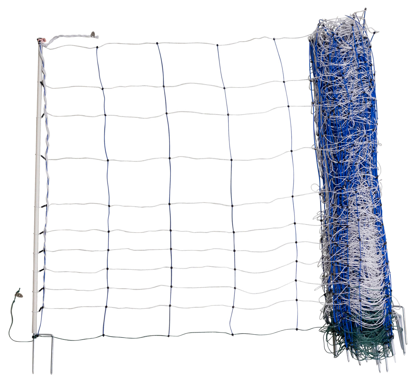 AKO TitanNet 145, moder/bel 25m, 145cm, dvojna konica