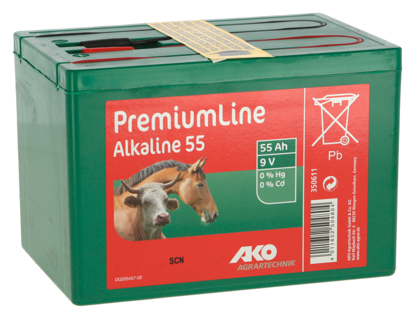 BATERIJA alkalna 9V, 55Ah