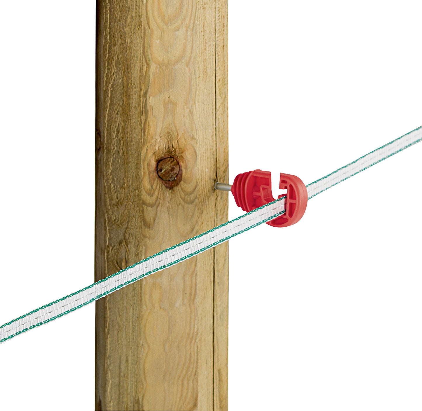 IZOLATOR okrogli z zarezo premium rdec (25kos)