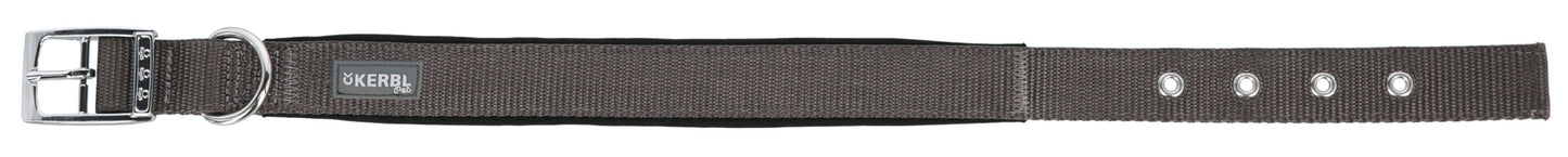 MIAMI PLUS najlonski ovratnik siv, 38-46cm/25mm