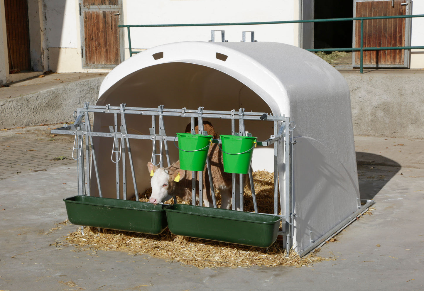 CalfHouse Premium XL z rešetko za krmo