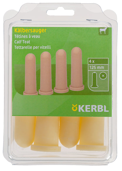 Cucelj za teleta, rumen, 125mm , 4/pak