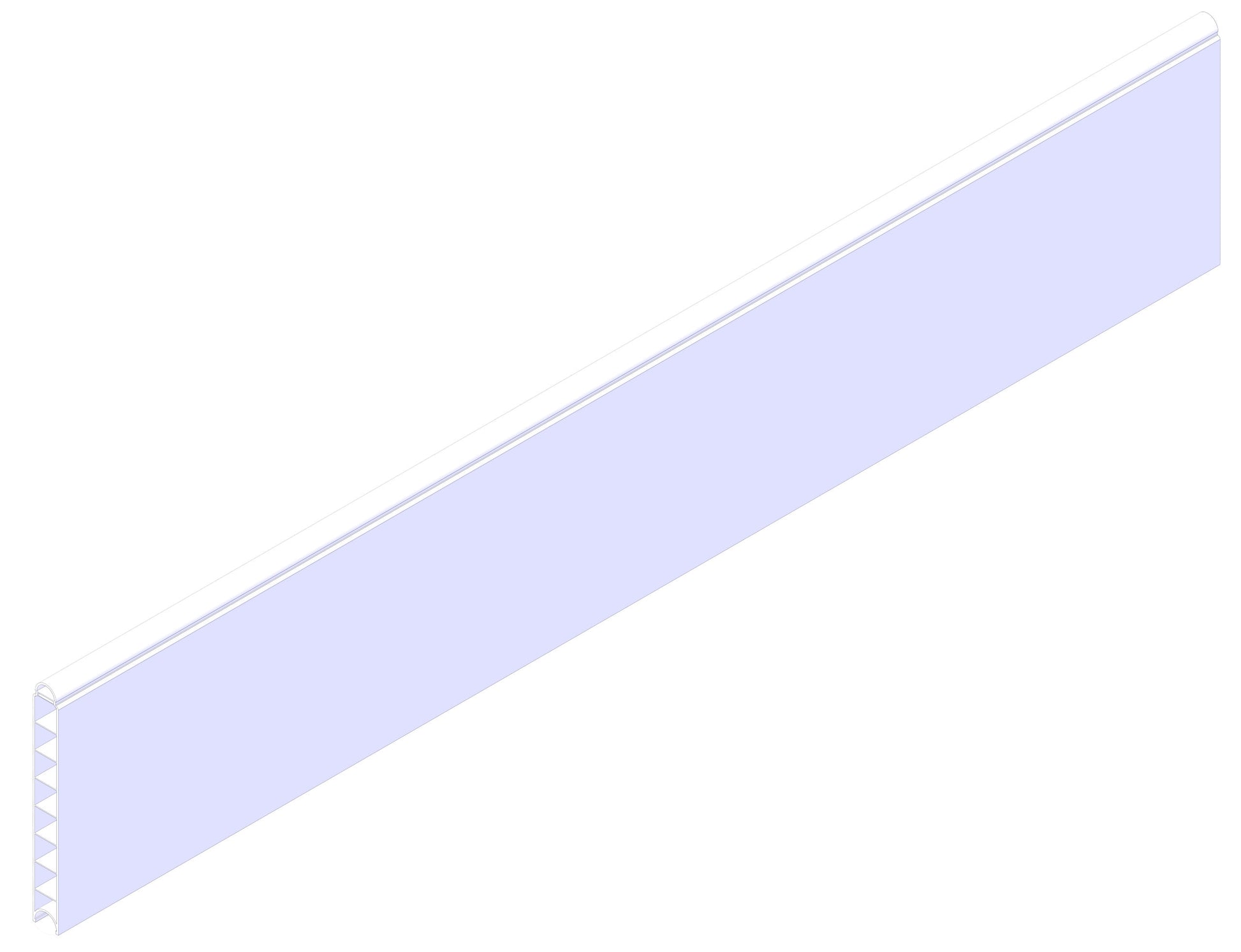 PVC panel - 1010 mm (hrbtna stena)