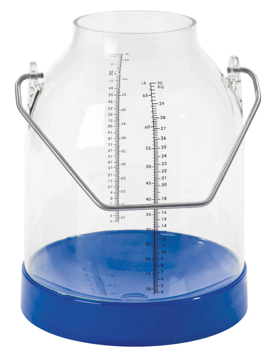 VEDRO za molžo moder polikarbonat - 143mm / 30l