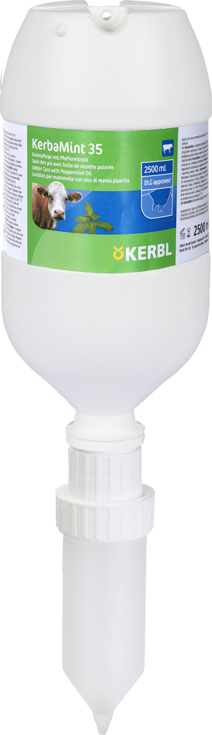 MAZILO za vime - Kerba Mint 2.500ml - dozirna plastenka