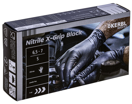 Rokavice iz nitrila za enkratn 240 mm, 50 kosov, velikost S,