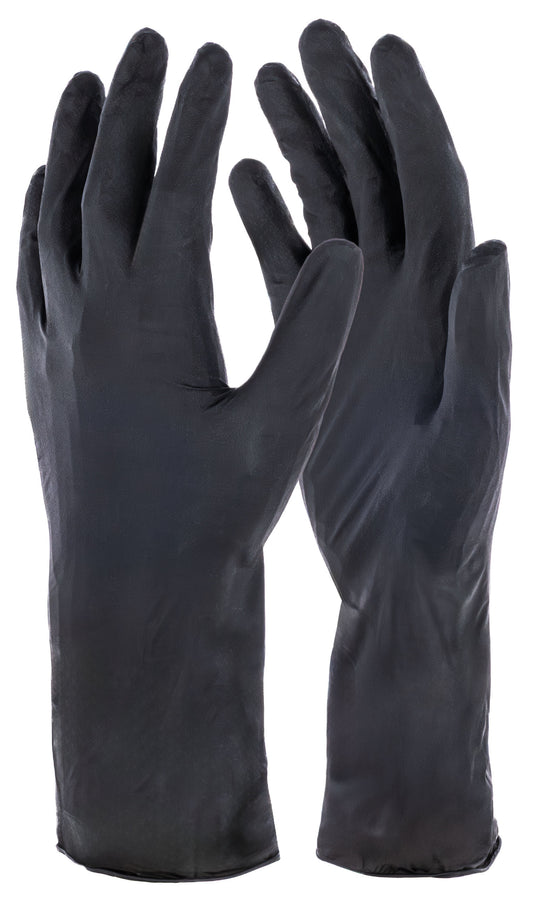ROKAVICE veterinarske 30cm - Nitrile crne S (50kos)