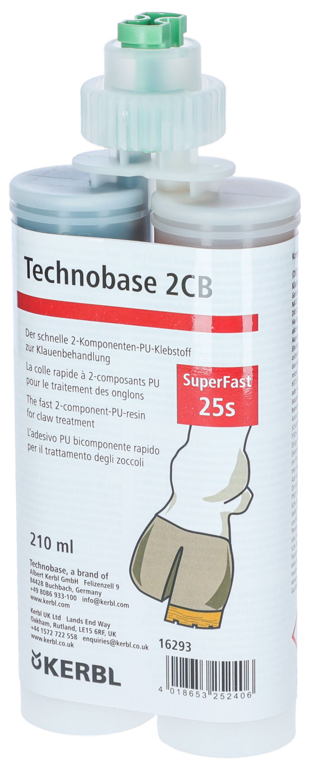 Technobase SuperFast 25s 2-komponentno lepilo, 210 ml