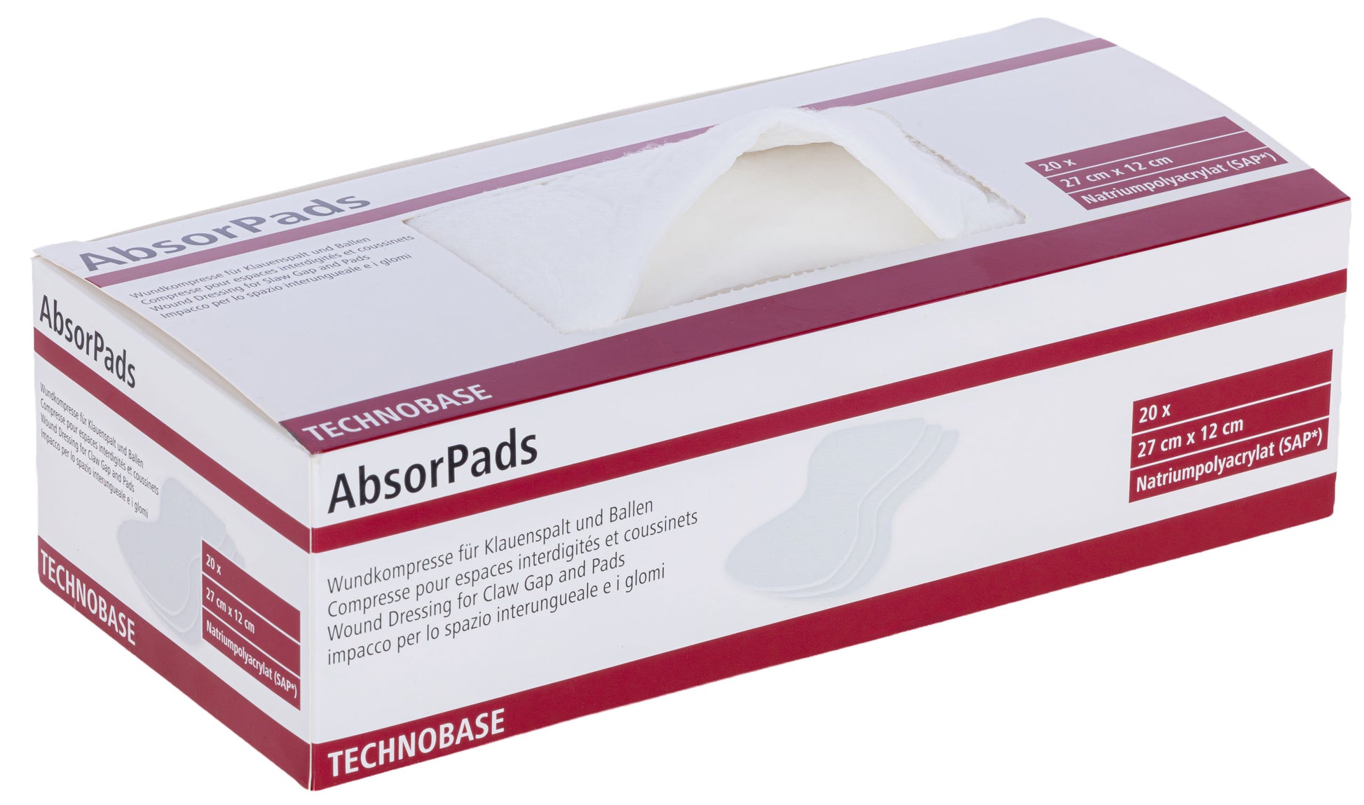 Kremplji AbsorbPads 20 kosov v škatli z razpršilni