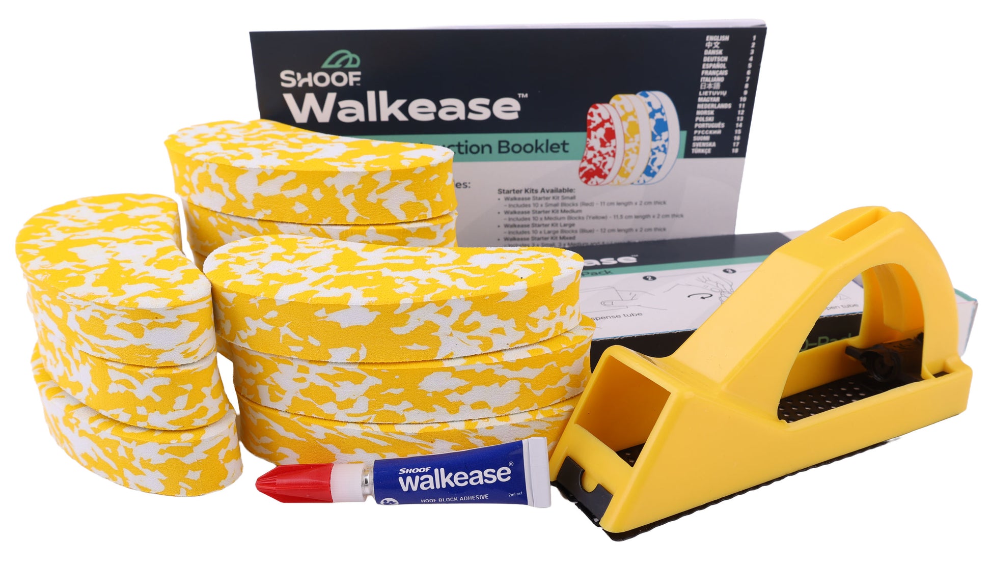 WALKEASE za nego parkljev M komplet za 10x - rumena