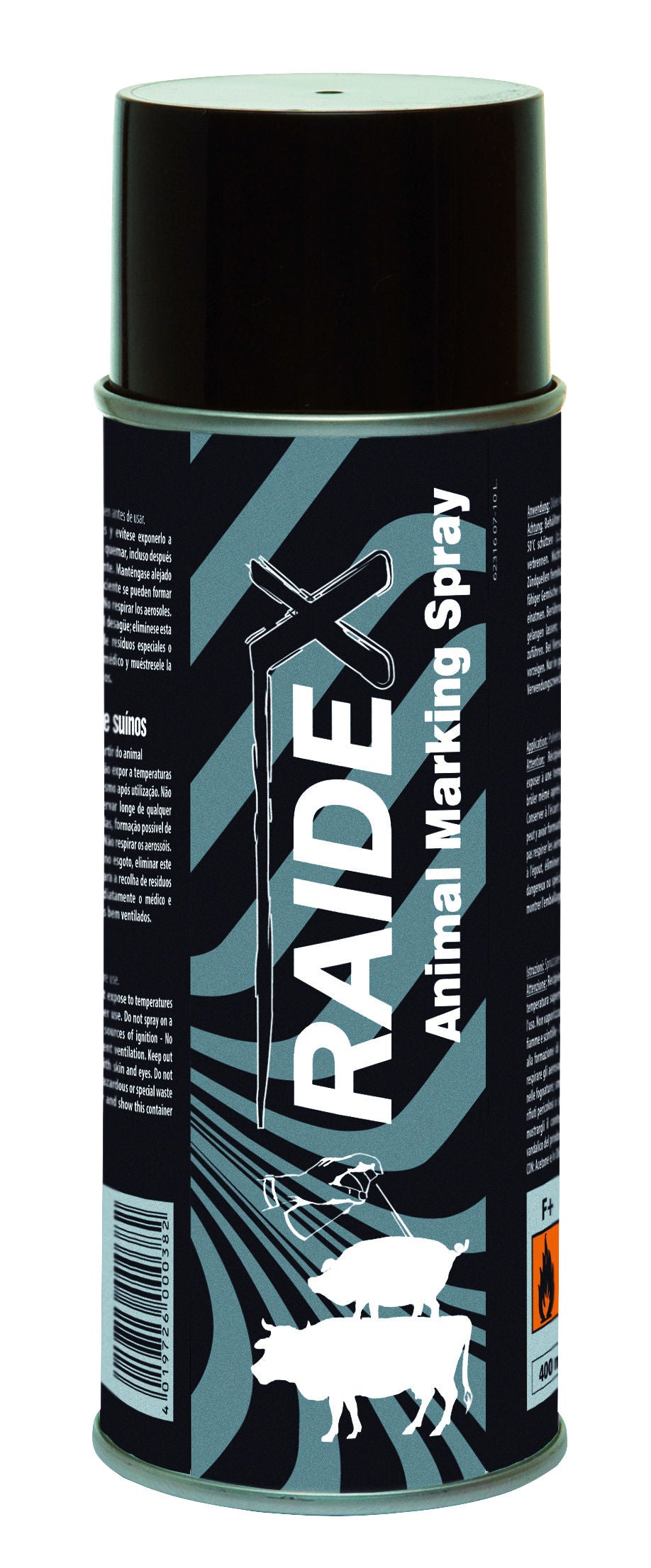 SPREJ za oznacevanje RAIDEX 400ml - crn