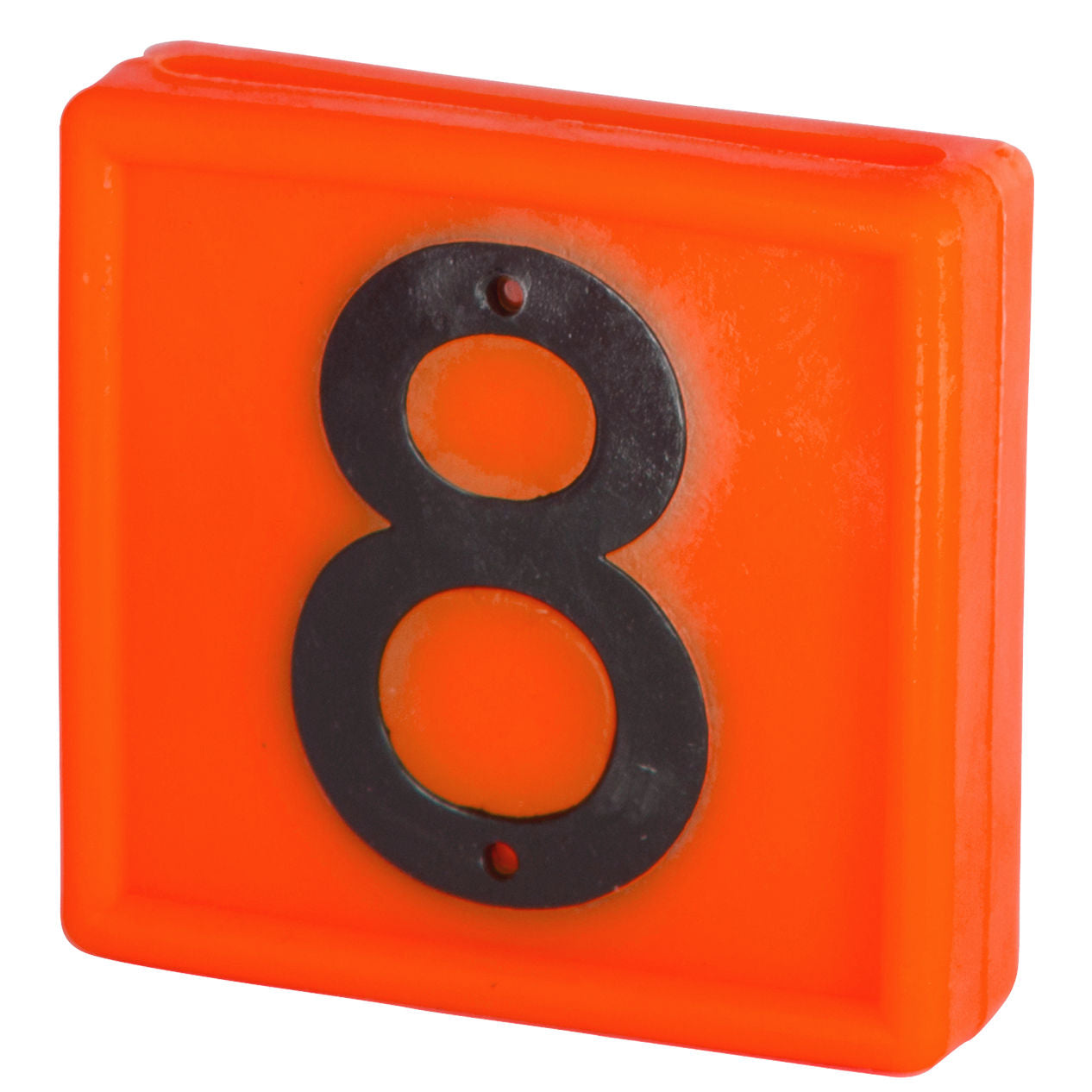 Številčnica, oranžna, št. 8, p za zankanje