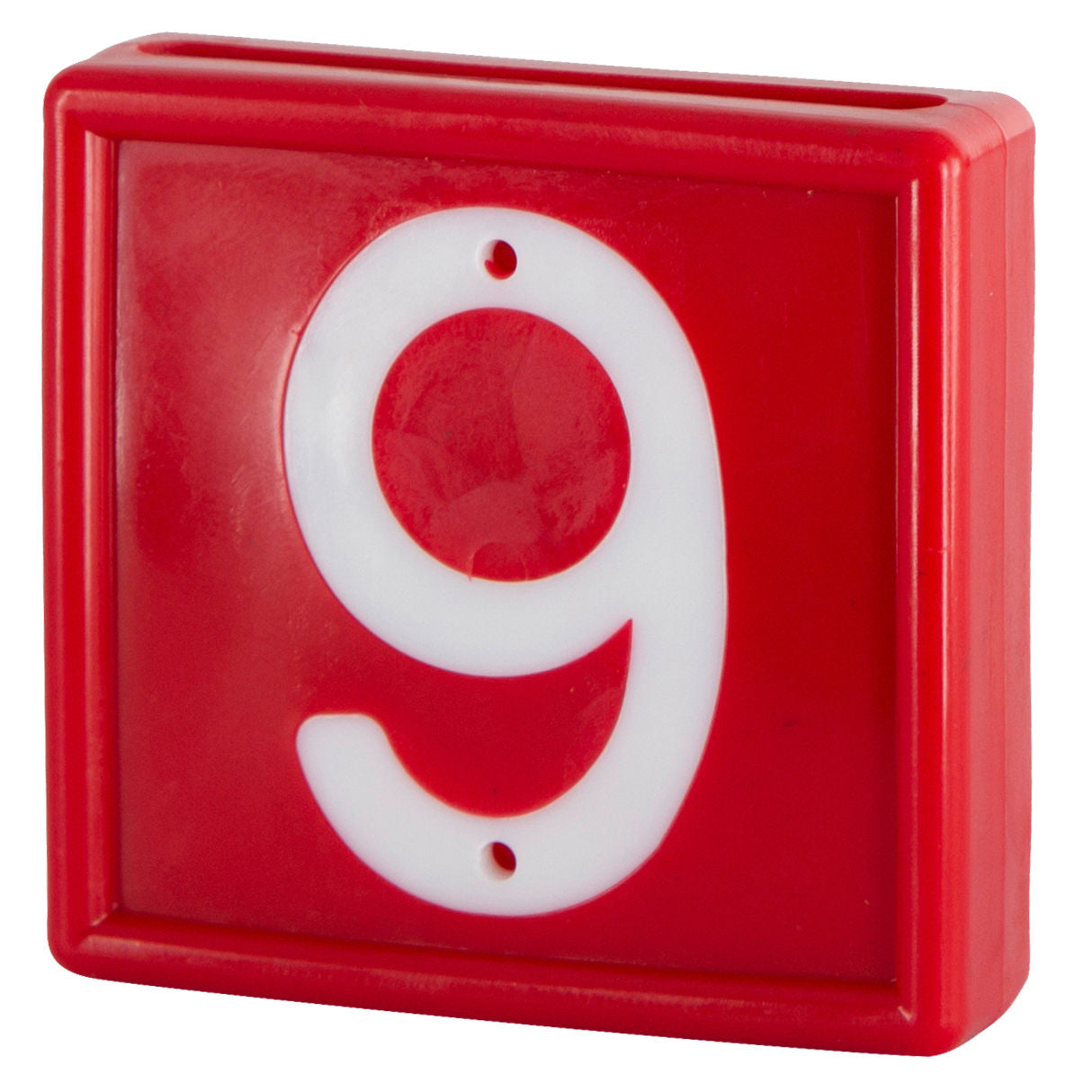 Številčnica, rdeča, št. 6 in 9 za zankanje