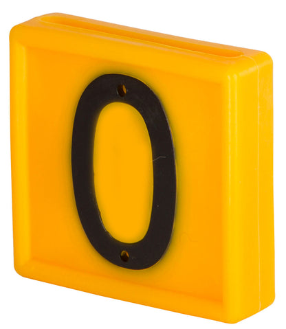 Številčnica, rumena, št. 0, pa za zankanje