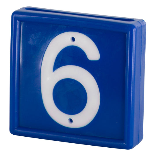 Številčnica, modra, št. 6 + 9, za zankanje
