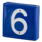 Številčnica, modra, št. 6 + 9, za zankanje