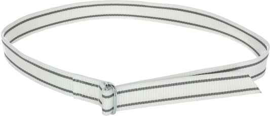 Vratni označevalni trak pleten 40mm, 130cm bel/črn