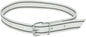 Označevalni trak, 120cm bel/črn, z zaponko