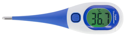 Termometer, vodoodporen, fleksibilna sonda, velik zaslo