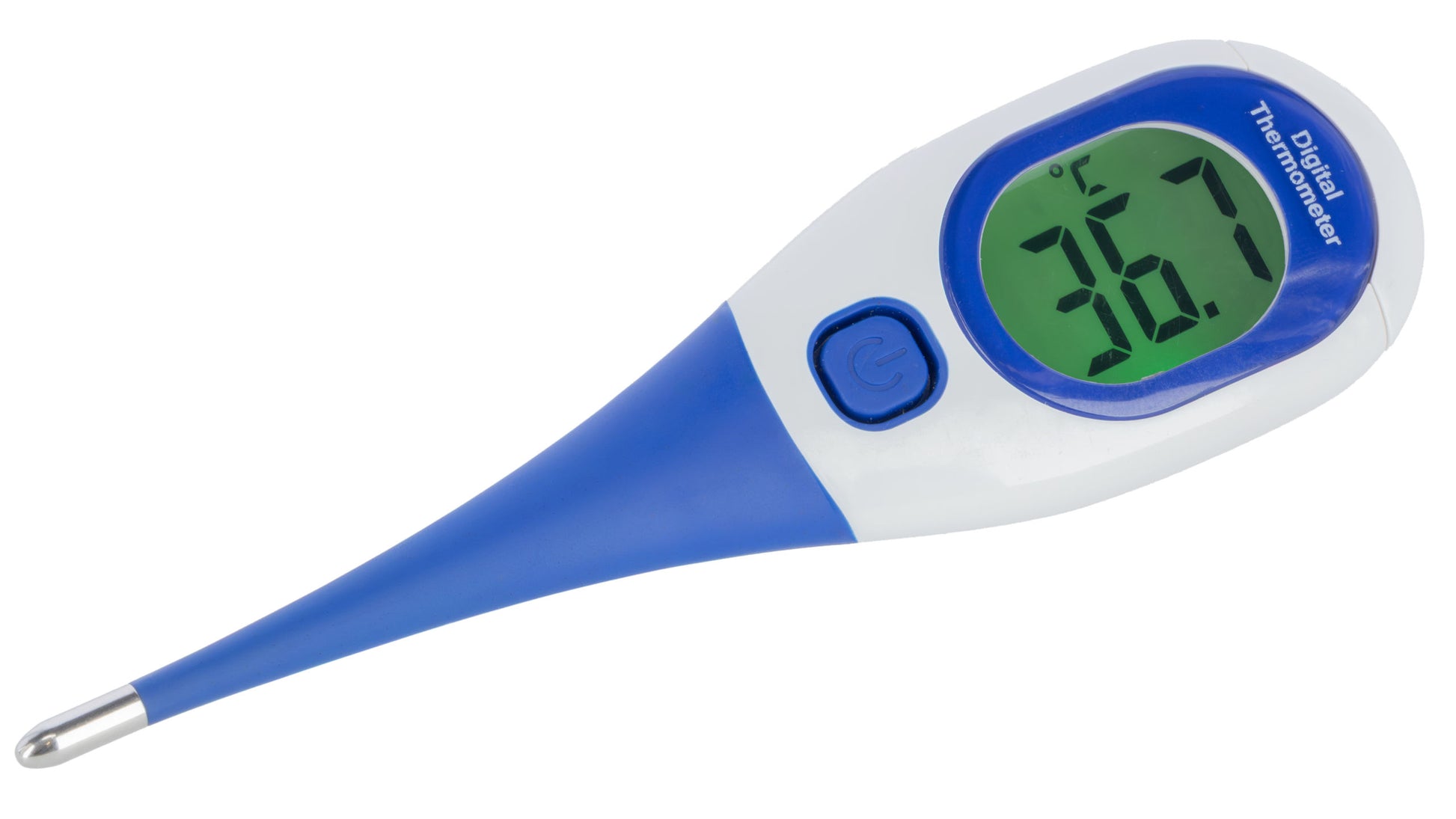 Termometer, vodoodporen, fleksibilna sonda, velik zaslo