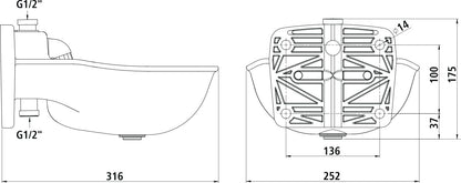 NAPAJALNIK K75 umetna masa s cevnim ventilom