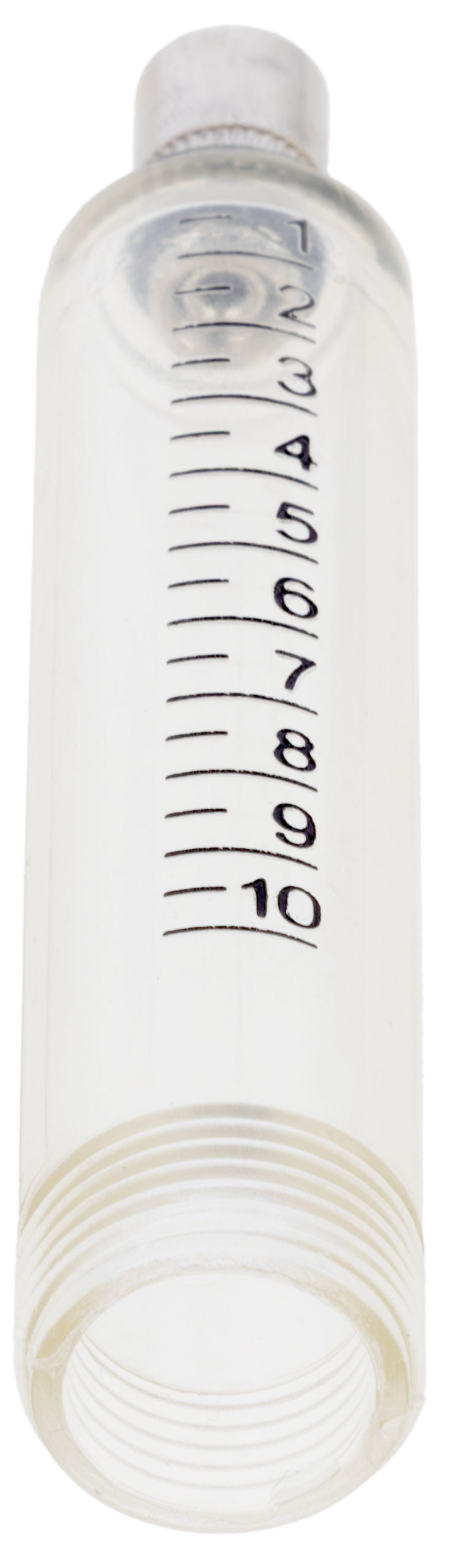 Dozirna brizgalka 10 ml LL, na oranžna, črna skala