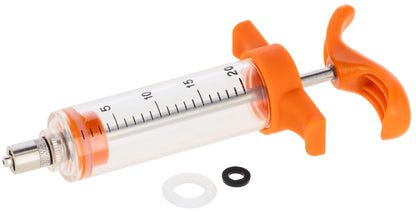Dozirna brizgalka 20 ml LL, na oranžna, črna skala