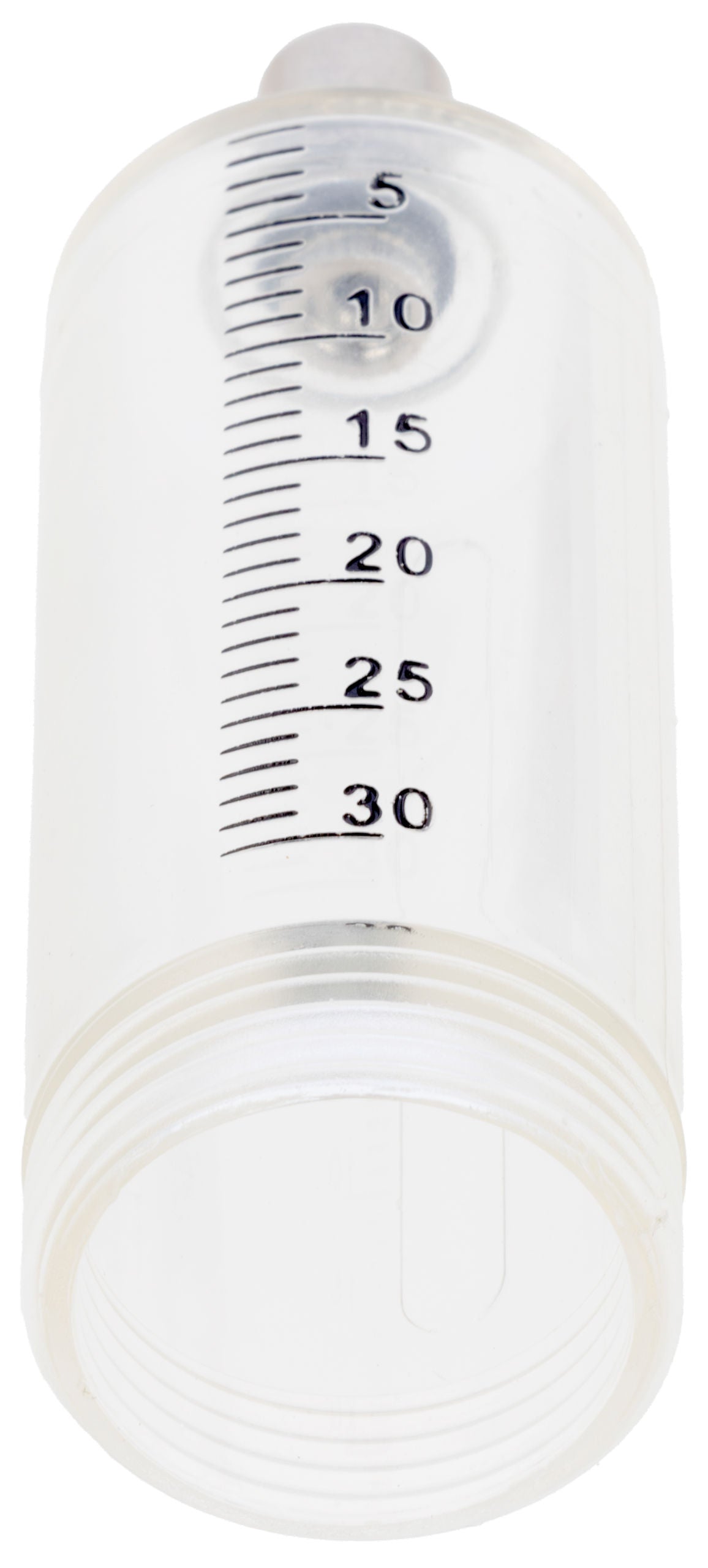 Dozirna brizgalka 30 ml LL, na oranžna, črna skala
