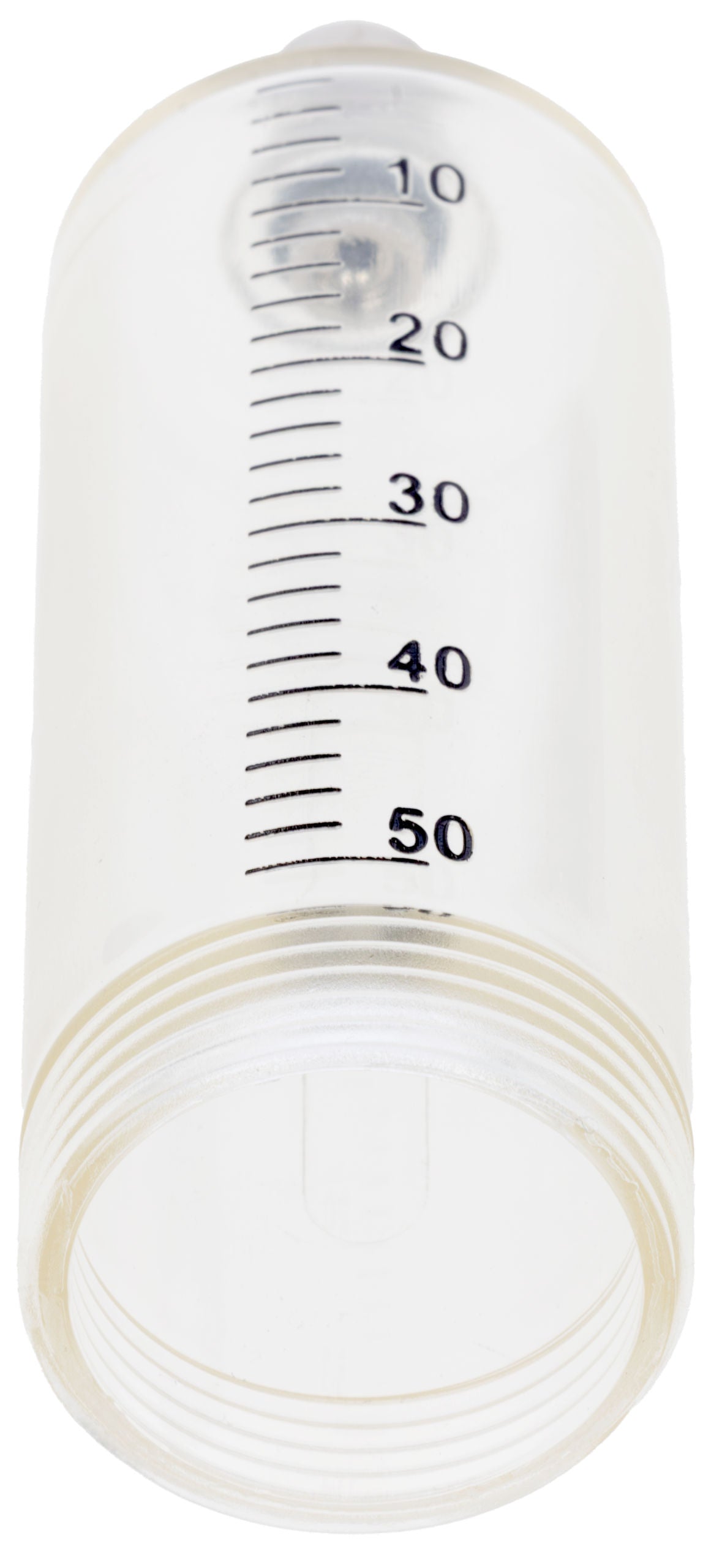 Dozirna brizgalka 50 ml LL, na oranžna, črna skala