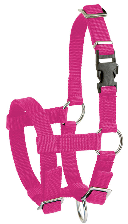 Oglavnik za alpake, nastavljiv pink, 20mm PP
