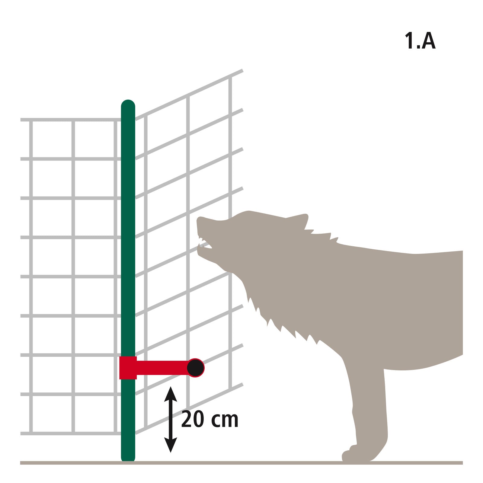 WolfStop - dop. komplet za pašne mreže, 10-delni komp.