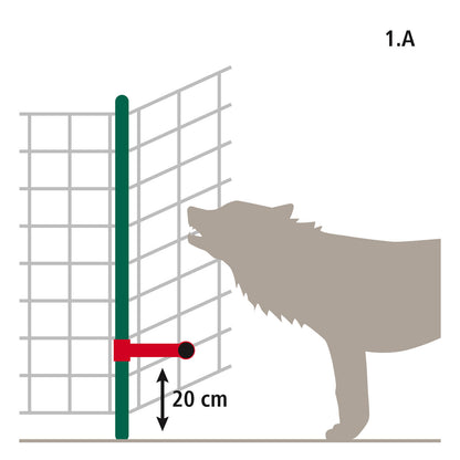 WolfStop - dop. komplet za pašne mreže, 10-delni komp.