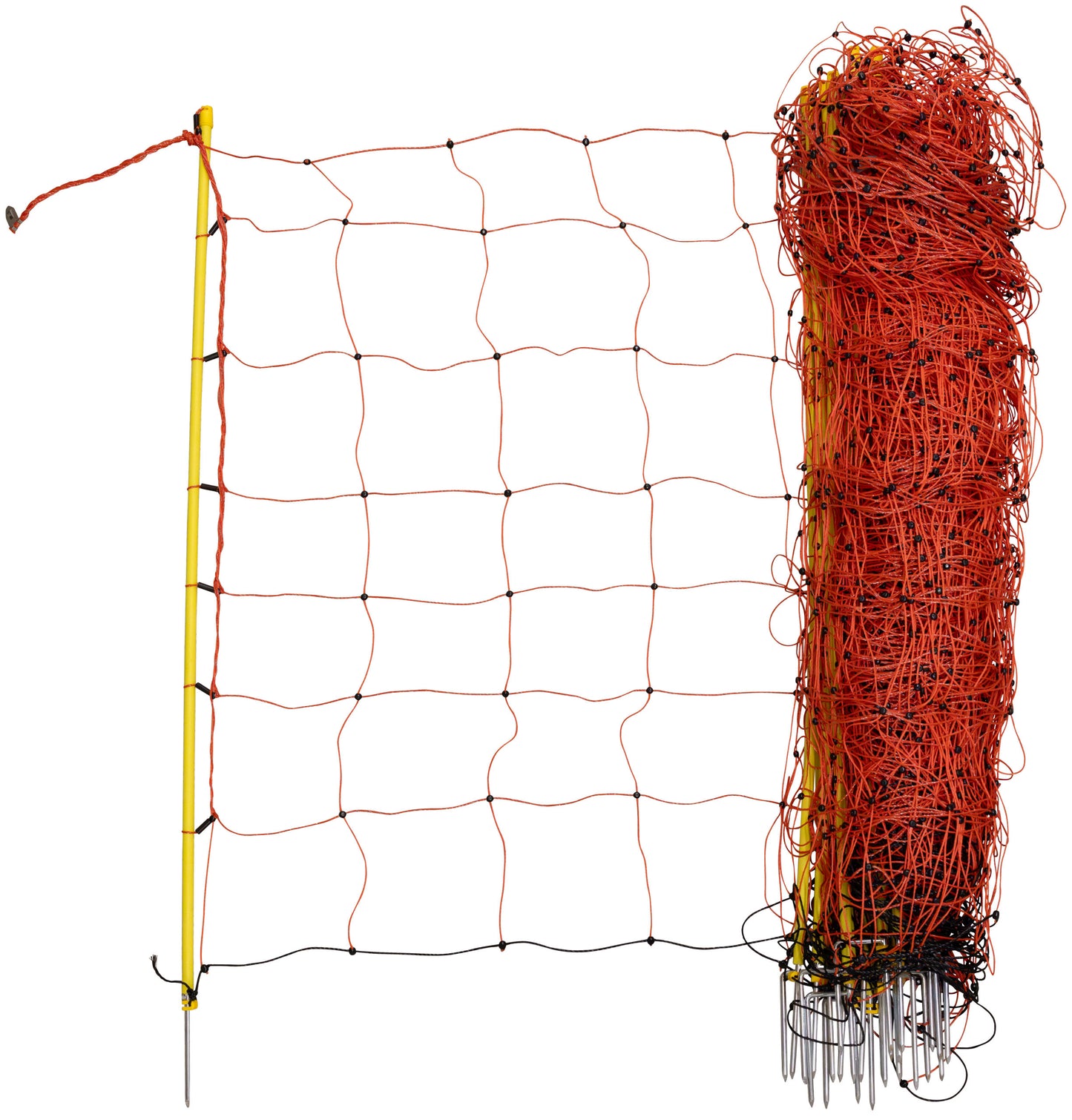 Mreža za ovce, 50m, oranžna, višina: 108 cm - enojna konica