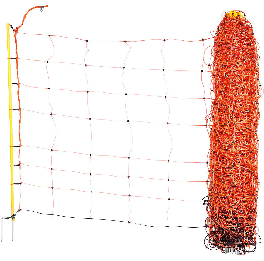 Mreža za ovce, 50m, oranžna, višina: 108 cm - dvojna konica