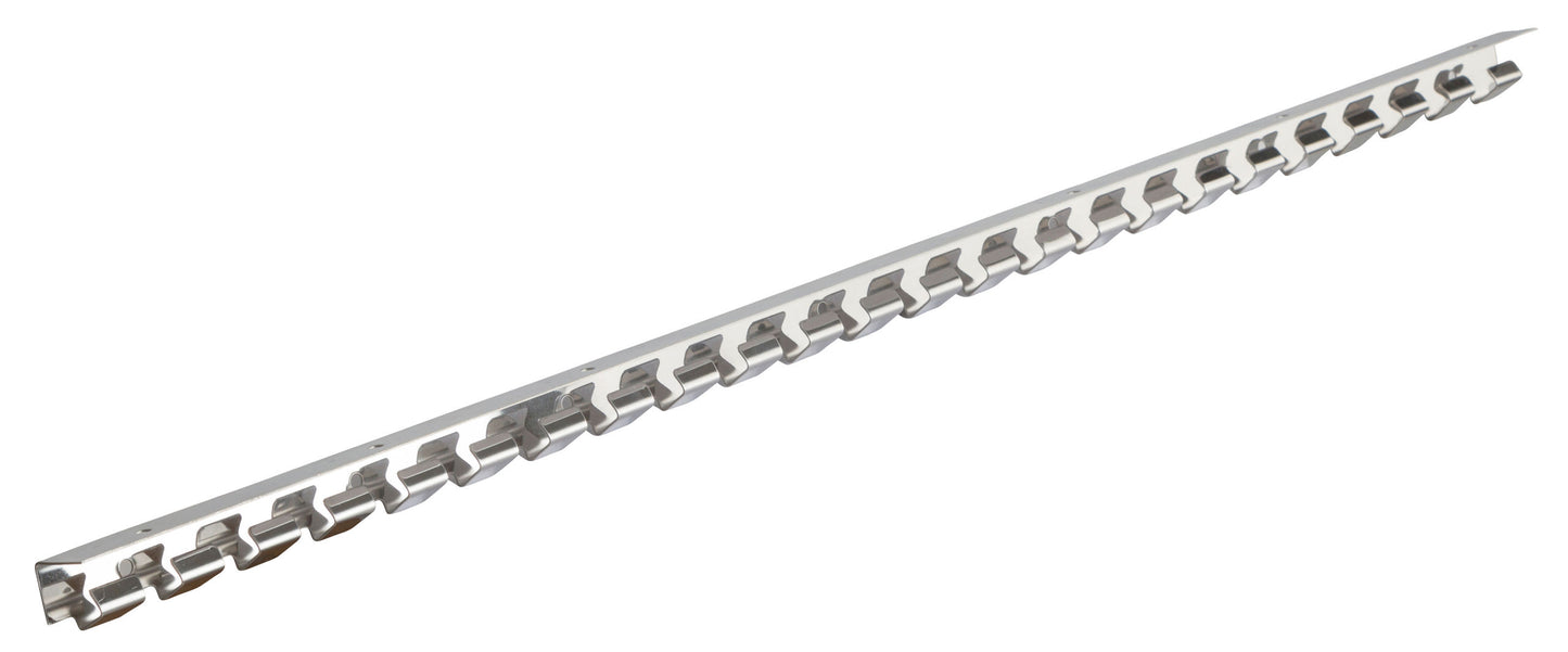 LETVICA s kavlji za PVC trak - inox 100cm