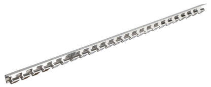LETVICA s kavlji za PVC trak - inox 125cm