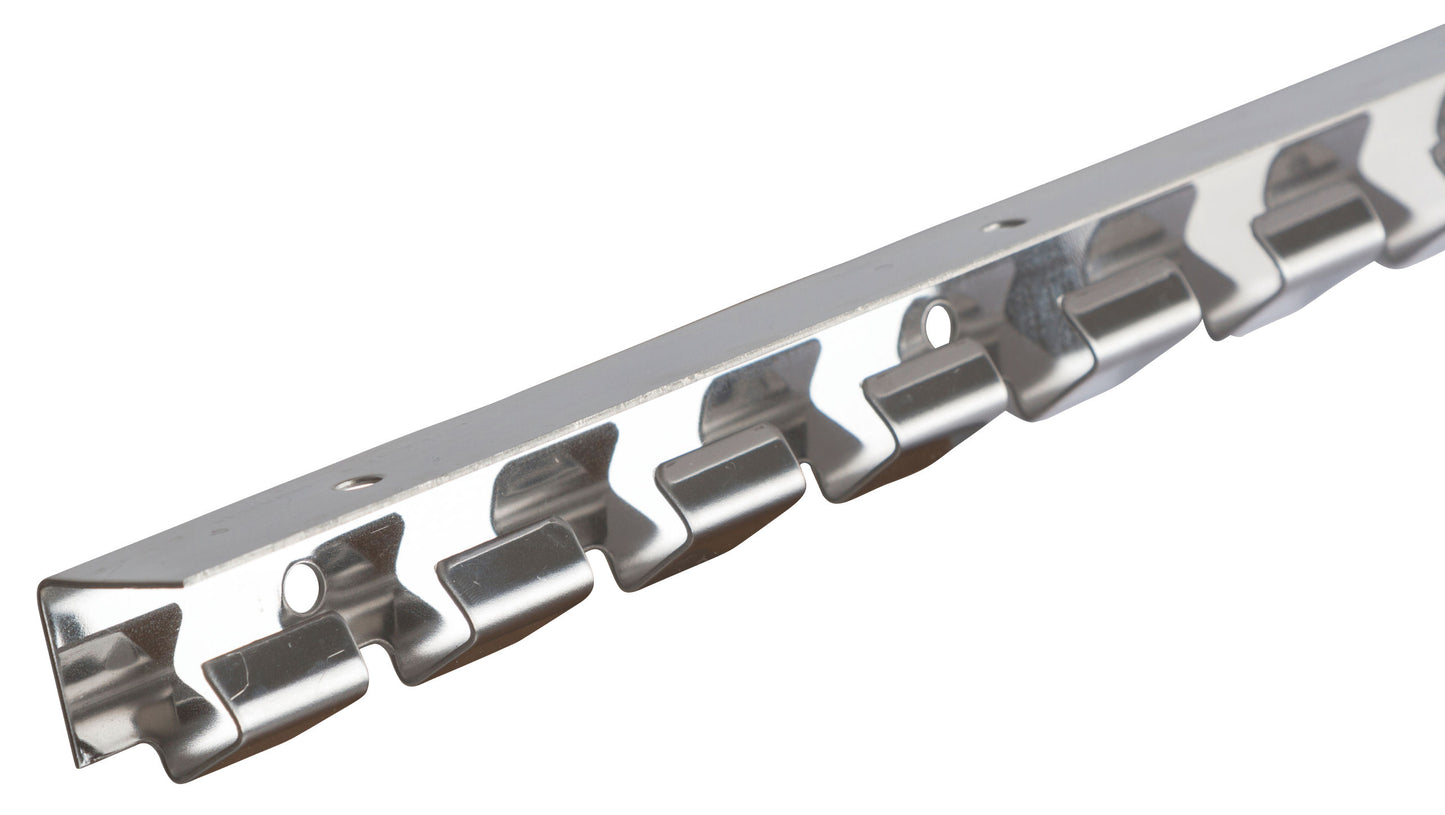 LETVICA s kavlji za PVC trak - inox 150cm