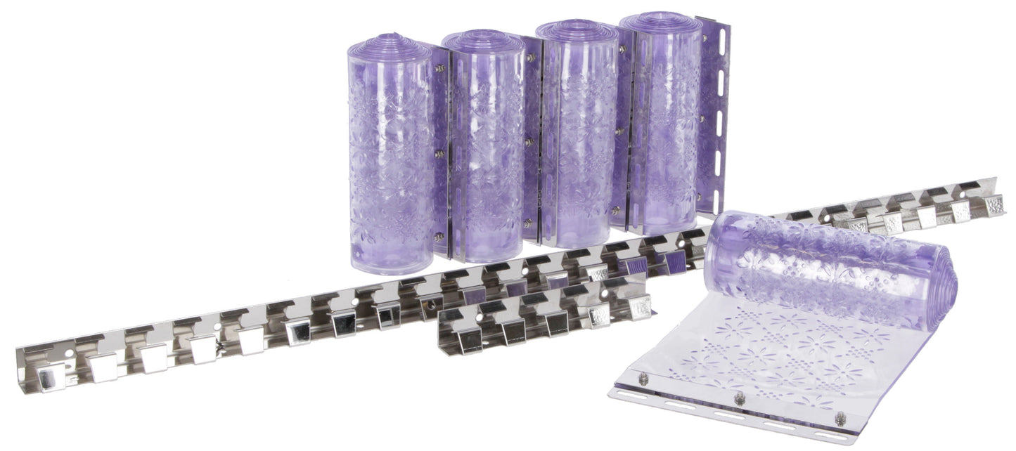 SET 5 PVC trakov za vrata  proti mrcesu 30cm x 225cm