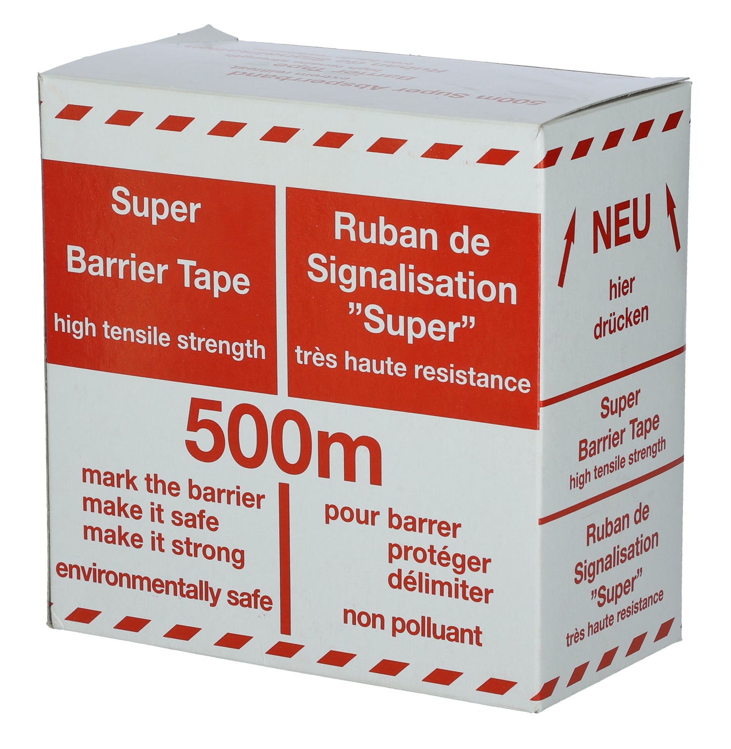 TRAK za oznacevanje rdec/bel 80mm - 500m