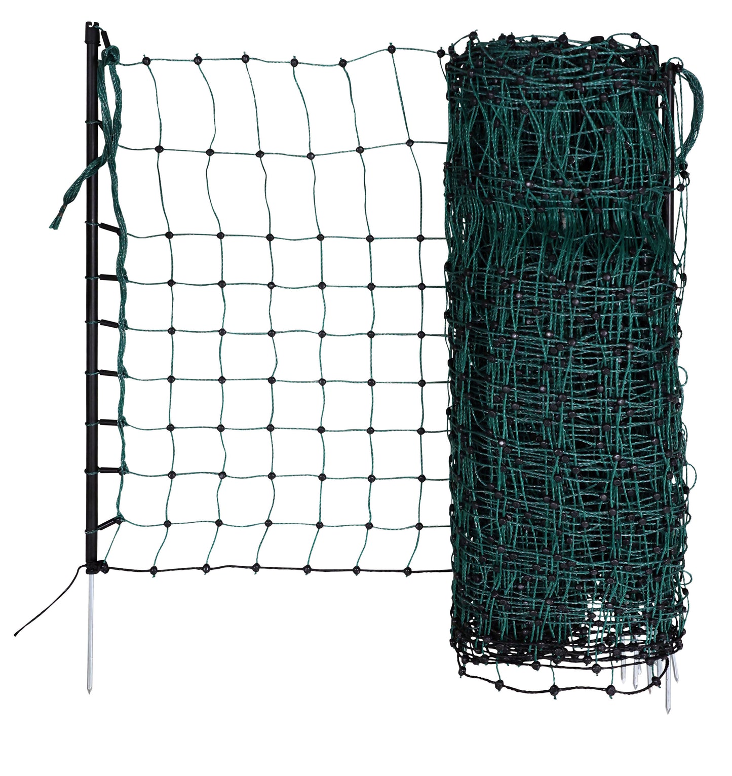 Zajčja mreža 12 m, zelena, 65 cm, enojna konica