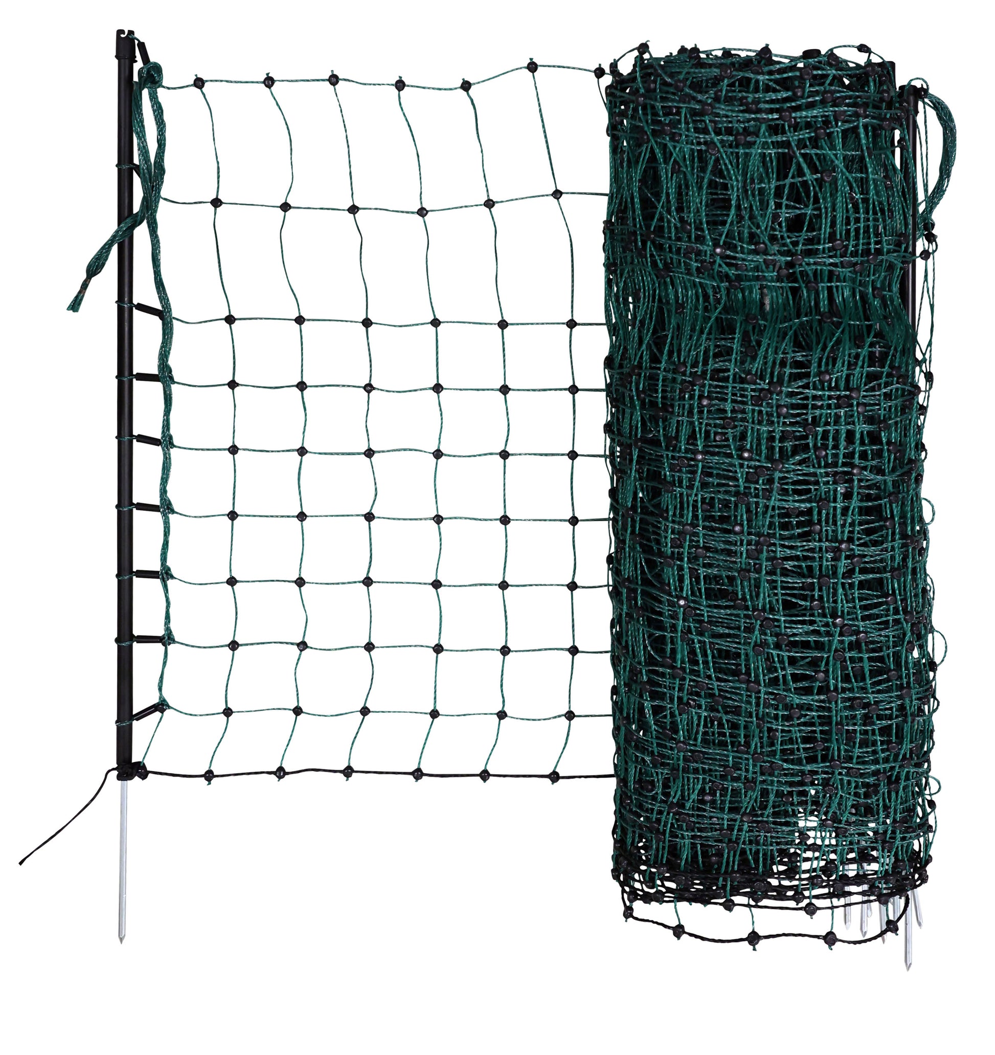 Zajčja mreža 12 m, zelena, 65 cm, enojna konica