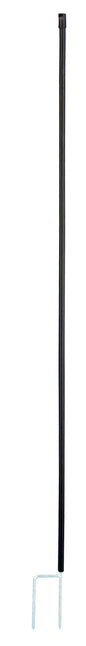 Nadomestni stebriček 106 cm dv za mreže za perutnino, črne