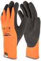PowerGrab Thermo vel. 7 oranžn Pletene rokavice lateks s podl