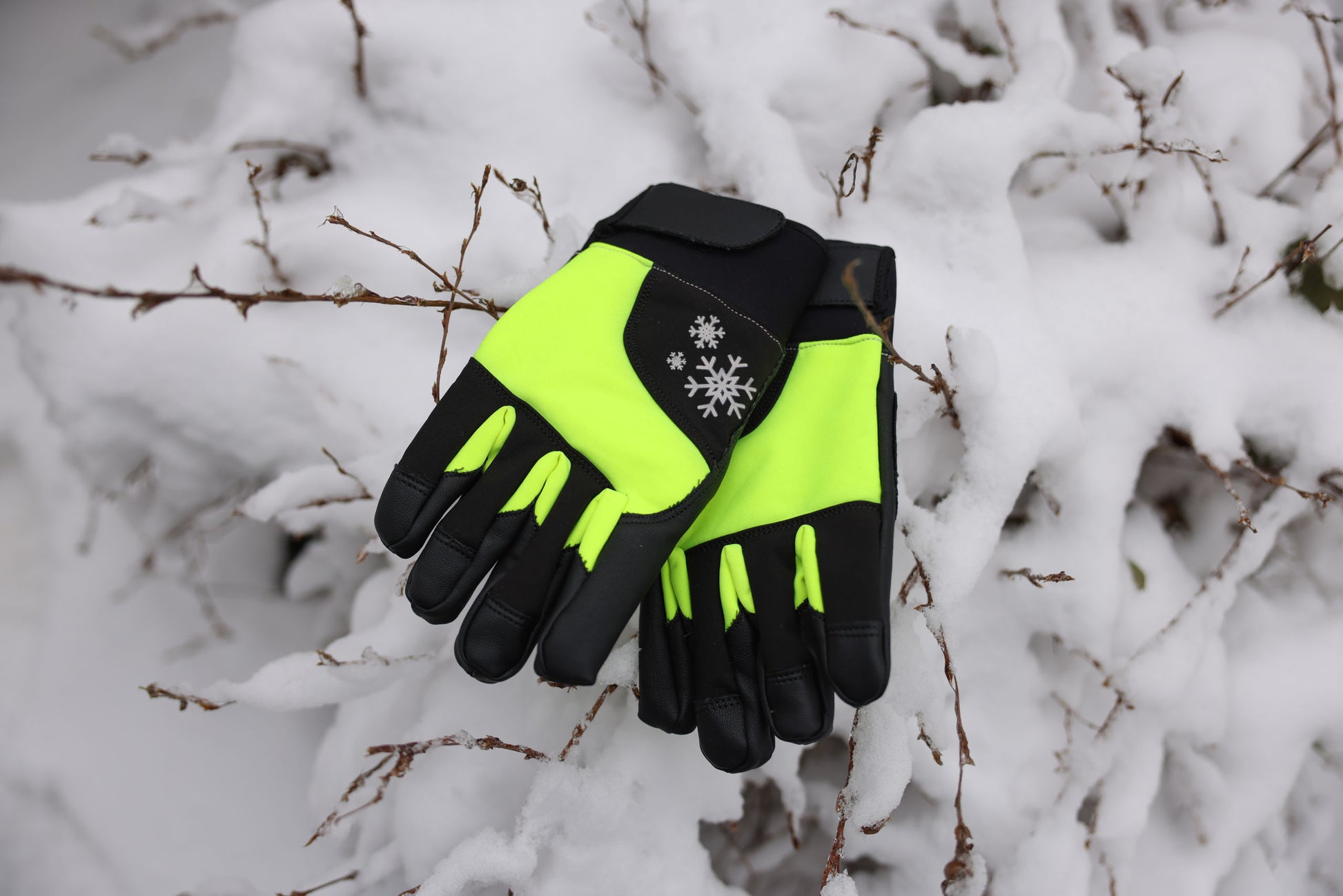 ROKAVICE Mini zimske rumene/crne  8 - 11