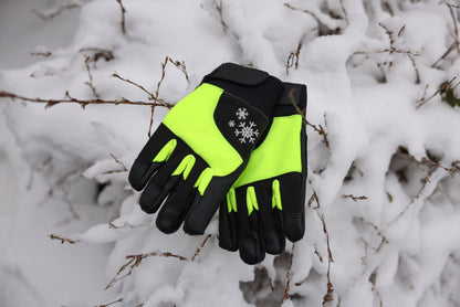 ROKAVICE Mini zimske rumene/crne  8 - 11
