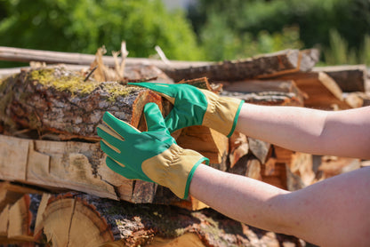 Rokavica Gardener vel. 9 zelena-rjava, mikrovlakna